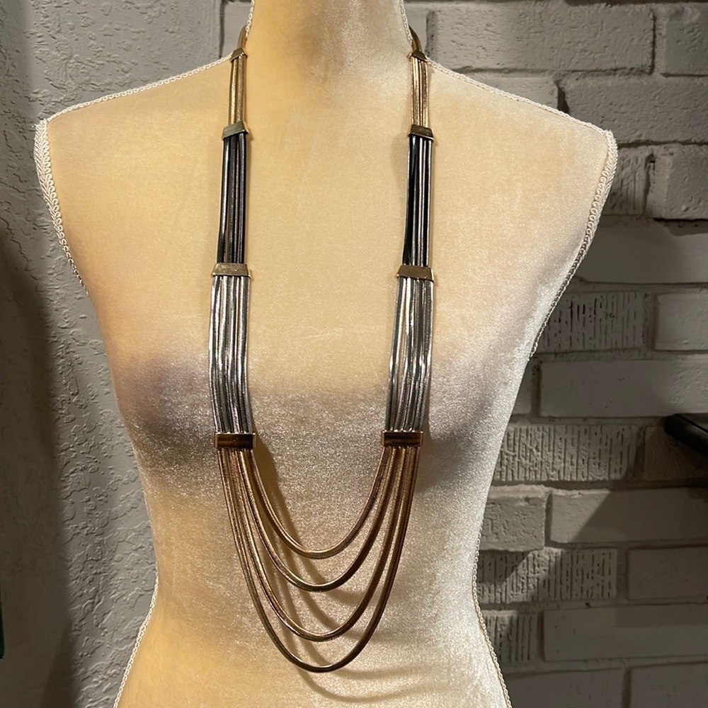 Steven Madden Long Herringbone Chain